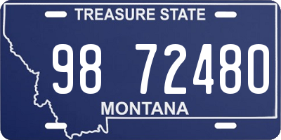 MT license plate 987248O