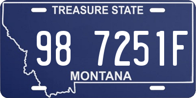 MT license plate 987251F