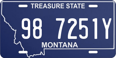 MT license plate 987251Y