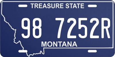 MT license plate 987252R