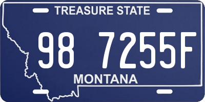 MT license plate 987255F