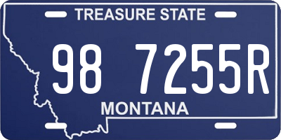 MT license plate 987255R