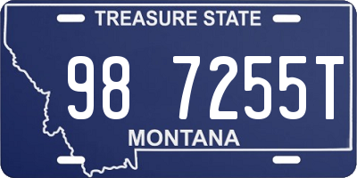 MT license plate 987255T