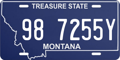 MT license plate 987255Y