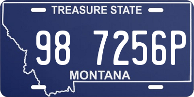 MT license plate 987256P