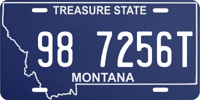 MT license plate 987256T