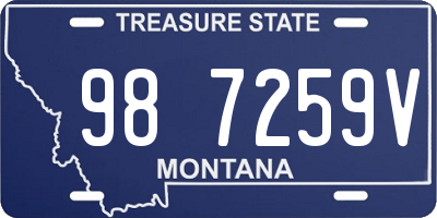 MT license plate 987259V