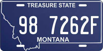 MT license plate 987262F