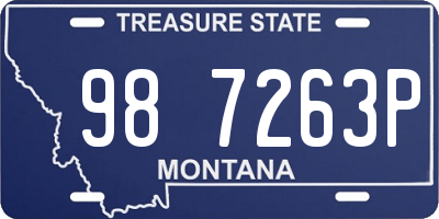 MT license plate 987263P