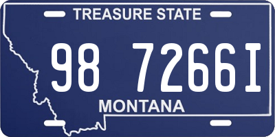 MT license plate 987266I