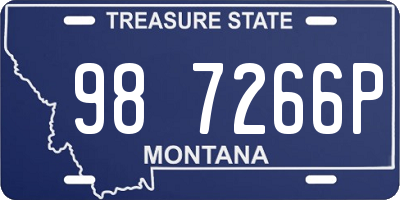 MT license plate 987266P