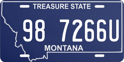 MT license plate 987266U