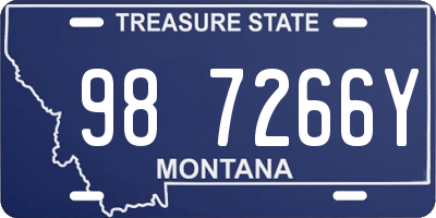 MT license plate 987266Y