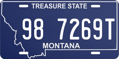 MT license plate 987269T