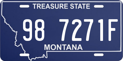 MT license plate 987271F