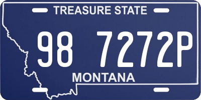 MT license plate 987272P