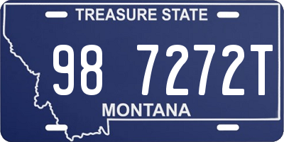 MT license plate 987272T