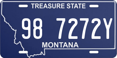 MT license plate 987272Y