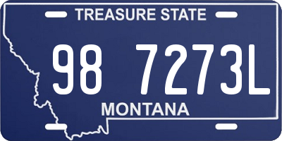 MT license plate 987273L