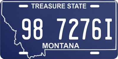 MT license plate 987276I