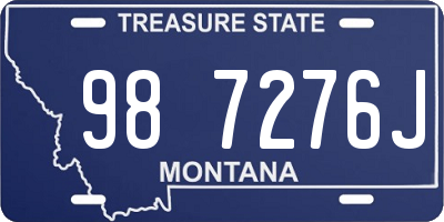 MT license plate 987276J