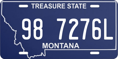 MT license plate 987276L