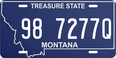 MT license plate 987277Q