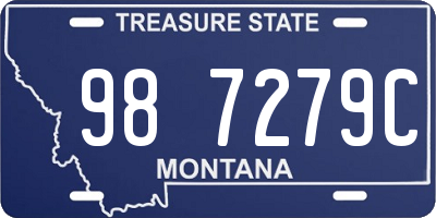 MT license plate 987279C