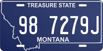 MT license plate 987279J