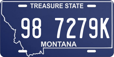 MT license plate 987279K