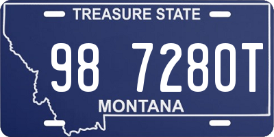 MT license plate 987280T