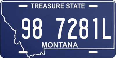 MT license plate 987281L