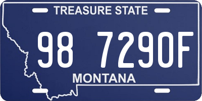 MT license plate 987290F