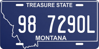 MT license plate 987290L