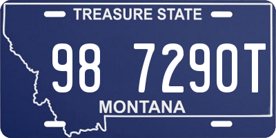 MT license plate 987290T