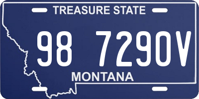 MT license plate 987290V