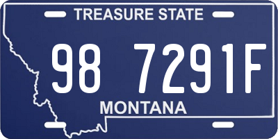 MT license plate 987291F