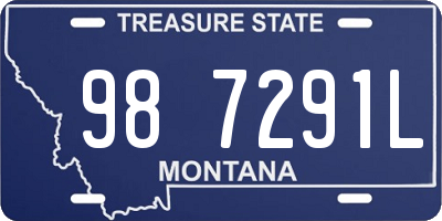 MT license plate 987291L