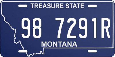 MT license plate 987291R