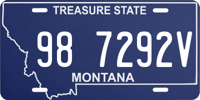 MT license plate 987292V