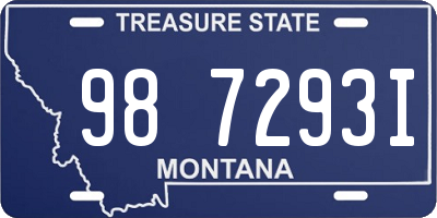 MT license plate 987293I