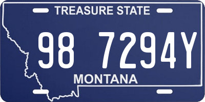 MT license plate 987294Y