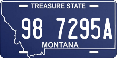 MT license plate 987295A
