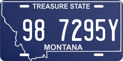 MT license plate 987295Y