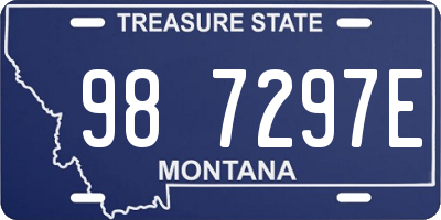 MT license plate 987297E