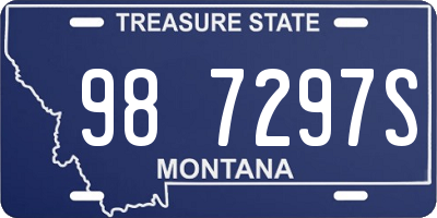 MT license plate 987297S