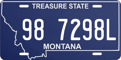 MT license plate 987298L