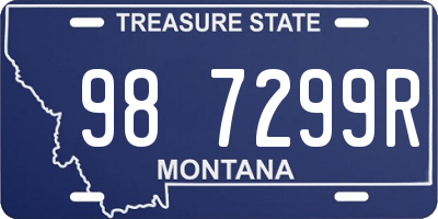 MT license plate 987299R