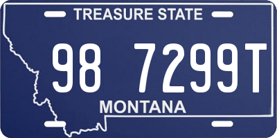 MT license plate 987299T