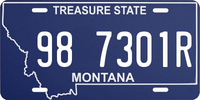 MT license plate 987301R